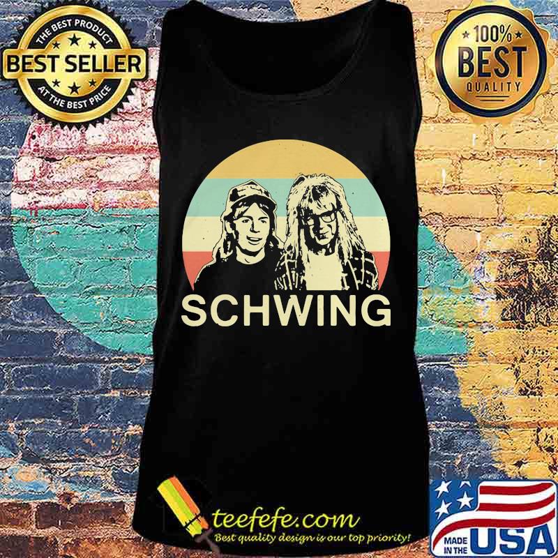 Wayne campbell and garth algar schwing vintage retro s Tank top Wayne campbell and garth algar schwing vintage retro s Tank top