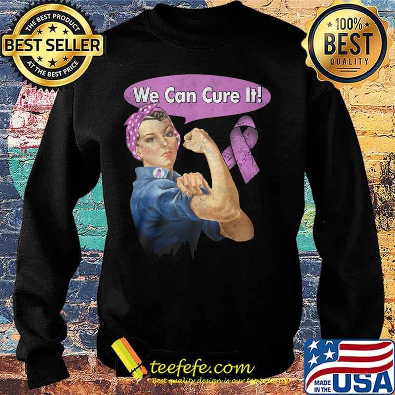 We Can Cure It Strong Girl Breast cancer awareness s Sweater We Can Cure It Strong Girl Breast cancer awareness s Sweater