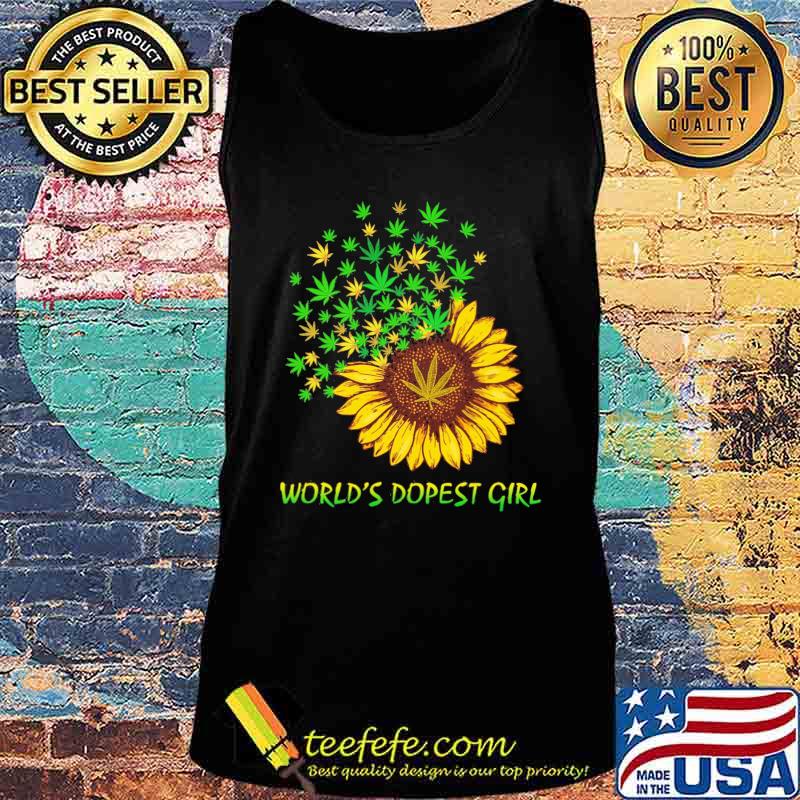 Weed sunflower world's dopest girl s Tank top Weed sunflower world's dopest girl s Tank top