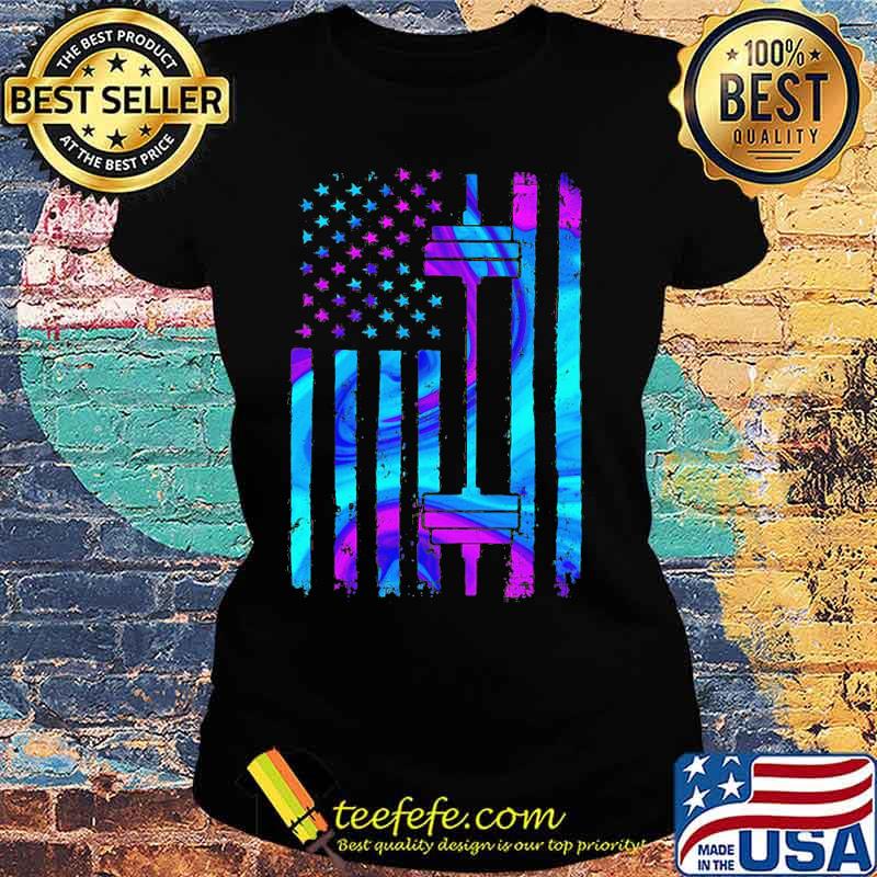 Weightlifting american flag independence day s Ladies tee Weightlifting american flag independence day s Ladies tee