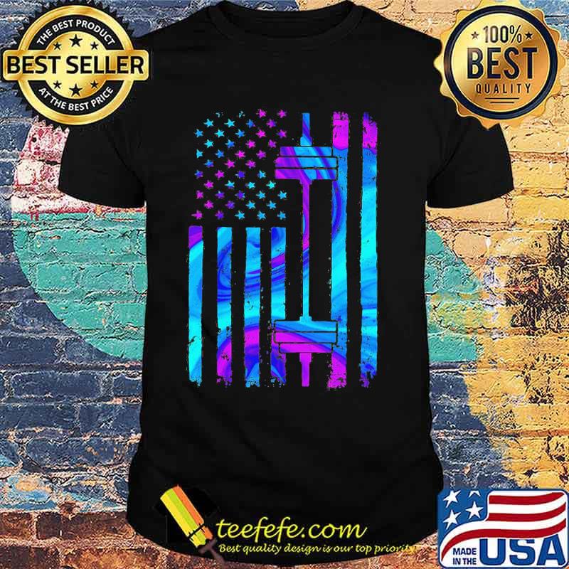 Weightlifting american flag independence day shirt Weightlifting american flag independence day shirt