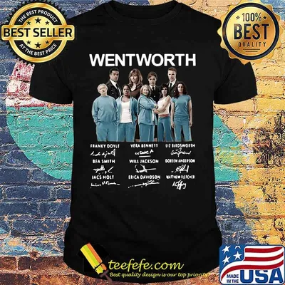 Wentworth movie characters signatures shirt