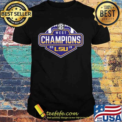 West champions 2019 lsu tigers football shirt