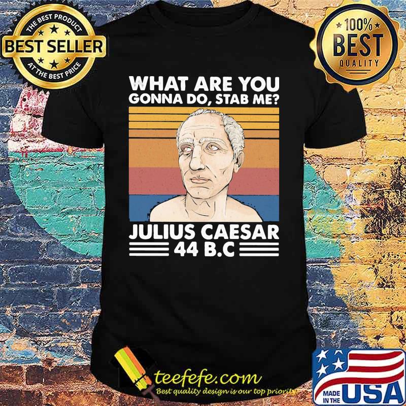 what are you gonna do stab me julius caesar 44 B.C vintage retro shirt