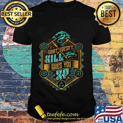 What doesn't kill you gives you xp satan shirt