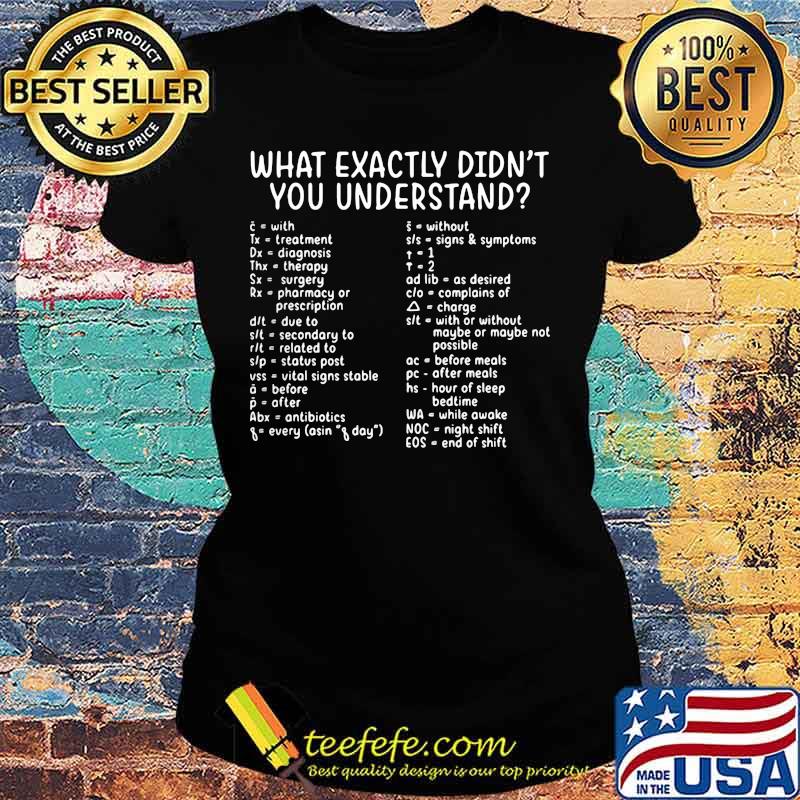 What exactly didn't you understand 2020 s Ladies tee What exactly didn't you understand 2020 s Ladies tee