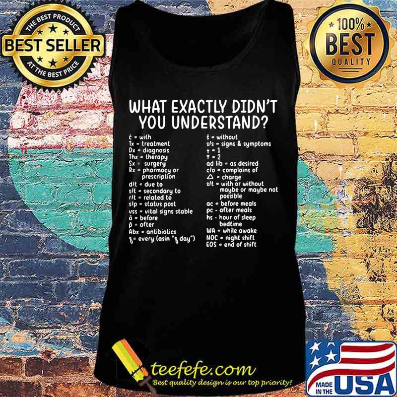 What exactly didn't you understand 2020 s Tank top What exactly didn't you understand 2020 s Tank top