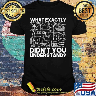 What exactly didn't you understand math shirt