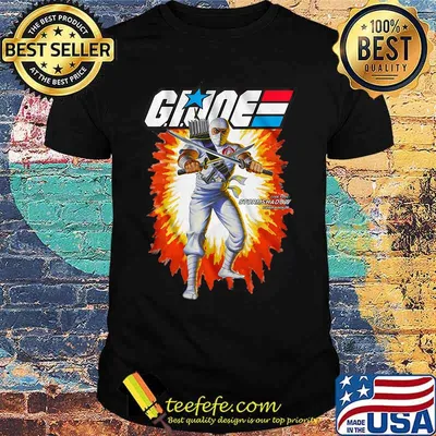White box art storm shadow gi joe shirt