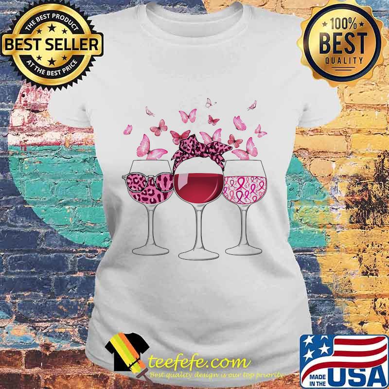 WINE BREAST CANCER BUTTERFLY SHIRT Laides tee WINE BREAST CANCER BUTTERFLY SHIRT Laides tee