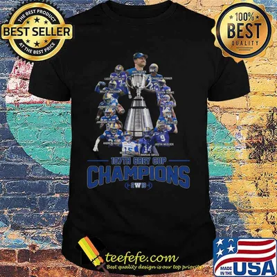 Winnipeg blue bombers 107th grey cup champions shirt