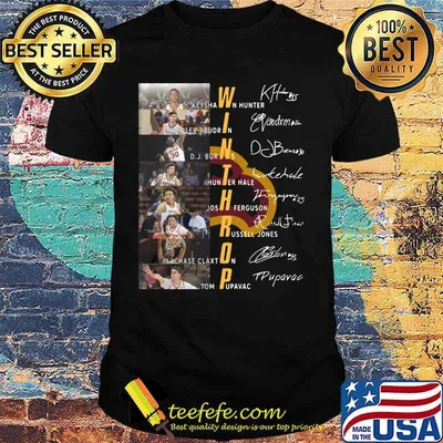 Winthrop eagles men's basketball players signatures shirt