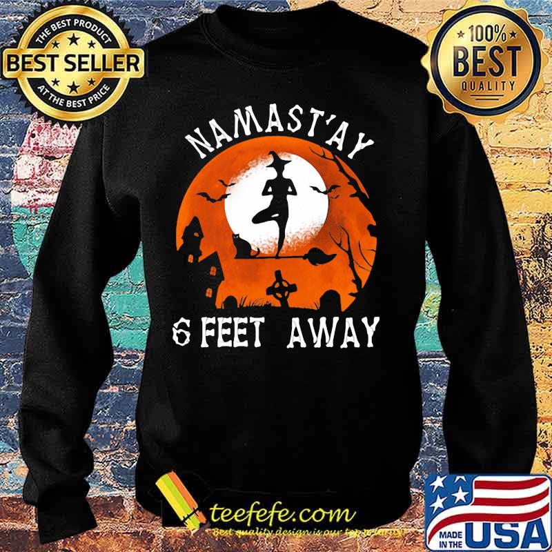 Witch namastay 6 feet away sunset s Sweater Witch namastay 6 feet away sunset s Sweater