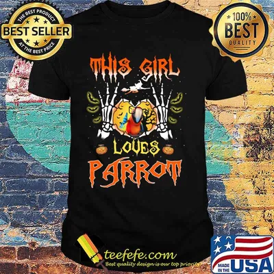Witch This girl loves parrot shirt