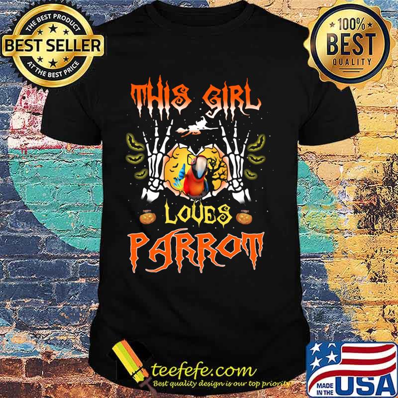 Witch This girl loves parrot shirt