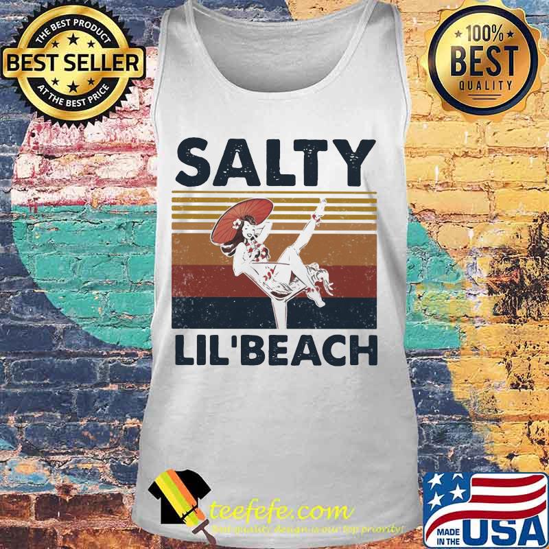 Woman salty lil' beach vintage retro s Tank top Woman salty lil' beach vintage retro s Tank top