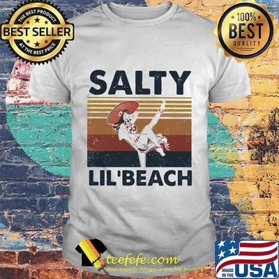 Woman salty lil' beach vintage retro shirt