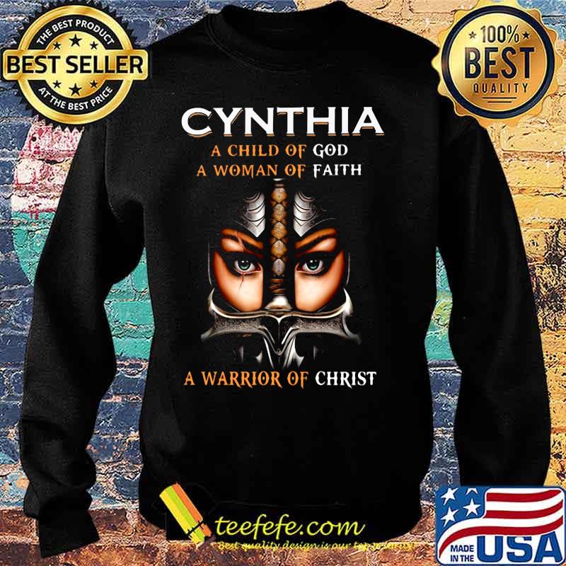 Woman warrior armor of god cynthia a child of god a woman of faith a warrior of christ s Sweater Woman warrior armor of god cynthia a child of god a woman of faith a warrior of christ s Sweater