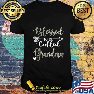 Womens Blessed To Be Called Grandma Leopard Gift T-Shirt