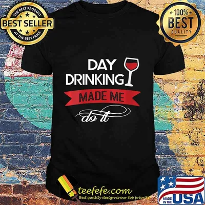 Womens Funny Day Drinking Made Me Do It for me women V-Neck T-Shirt