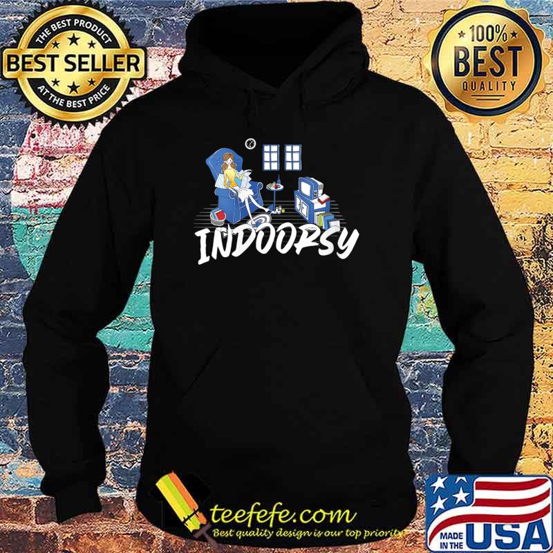 Womens Indoorsy reading and watching TV V-Neck T-Shirt Copy Hoodie Womens Indoorsy reading and watching TV V-Neck T-Shirt Copy Hoodie