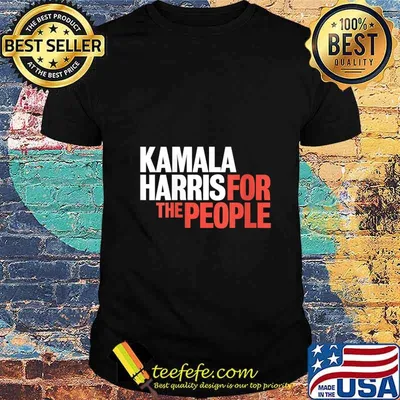 Womens KAMALA HARRIS FOR THE PEOPLE. Vote Biden and Harris 2020 V-Neck T-Shirt