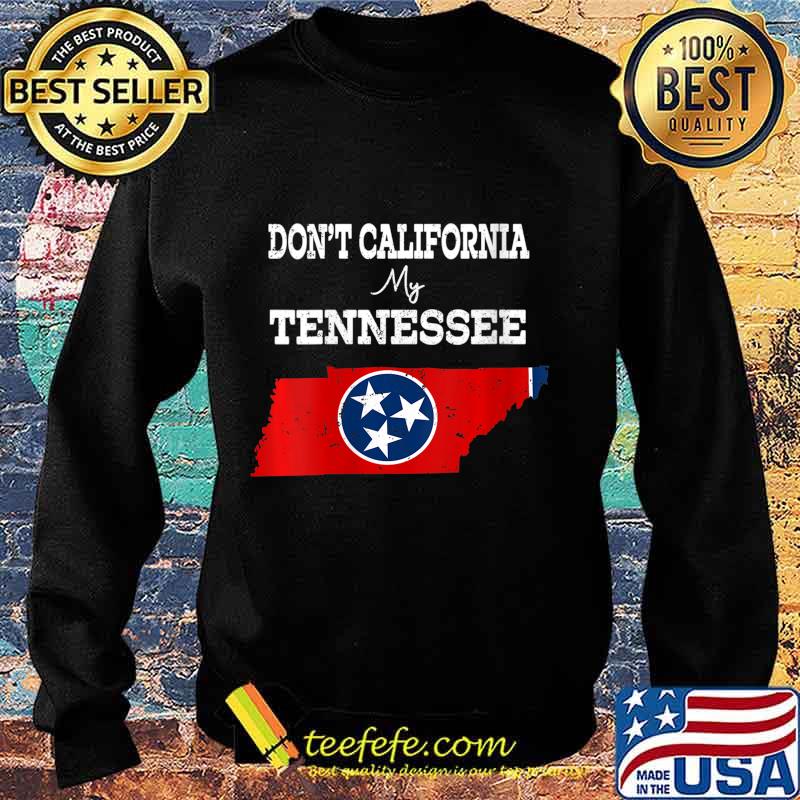 Womens Vintage Don't California My Tennessee Tennessee Flag Map V-Neck T-Shirt Sweater Womens Vintage Don't California My Tennessee Tennessee Flag Map V-Neck T-Shirt Sweater