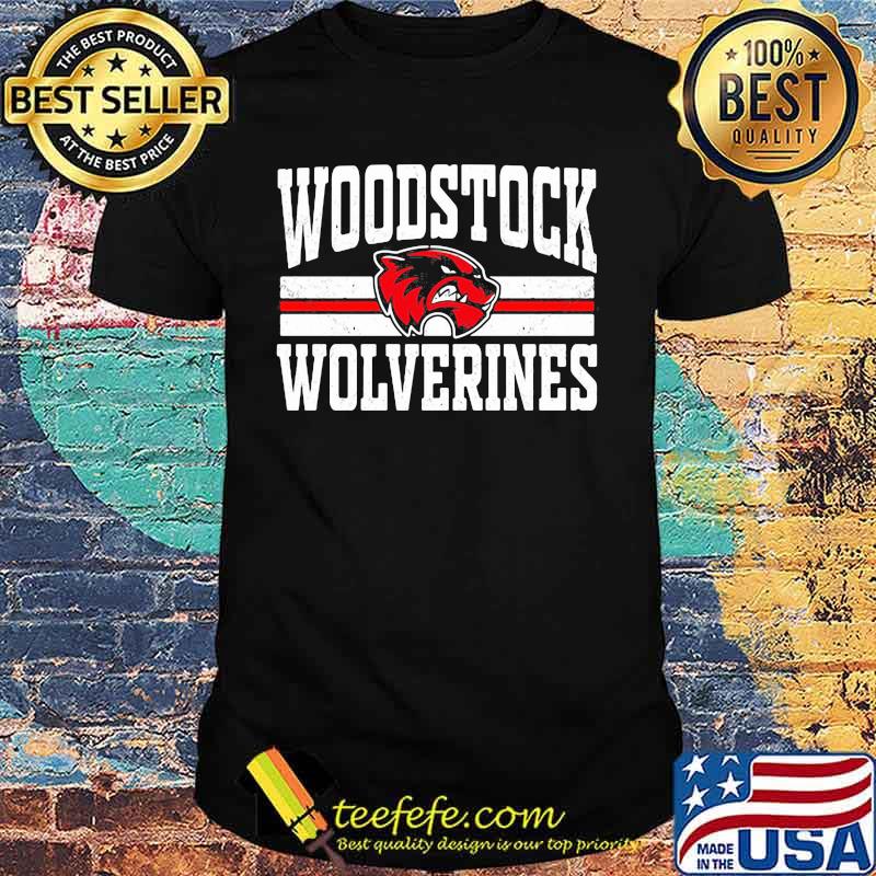 Woodstock high school wolverines logo shirt