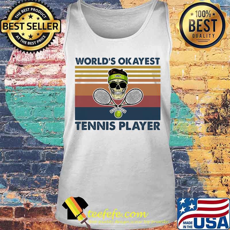 world's okayest tennis player vintage retro s Tank top world's okayest tennis player vintage retro s Tank top