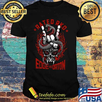 WrestleMania snake rated rko edge vs orton shirt
