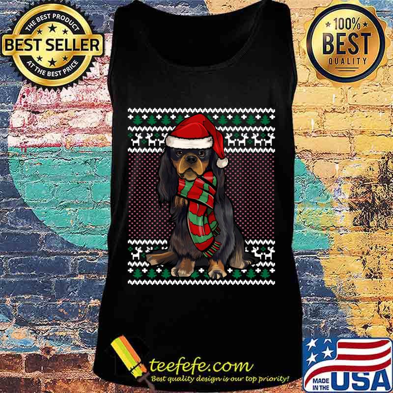 Xmas English Toy Spaniel Dog Santa Hat Ugly Christmas Sweats Tank top Xmas English Toy Spaniel Dog Santa Hat Ugly Christmas Sweats Tank top