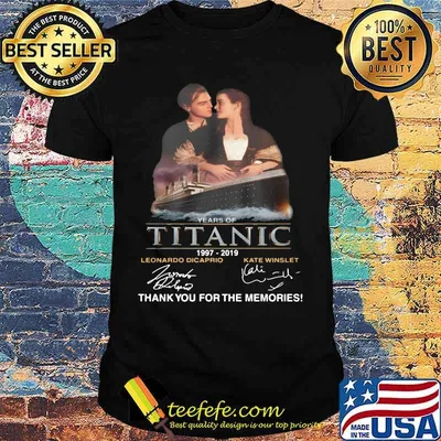 Years of titanic 1997 2019 thank you for the memories signatures shirt