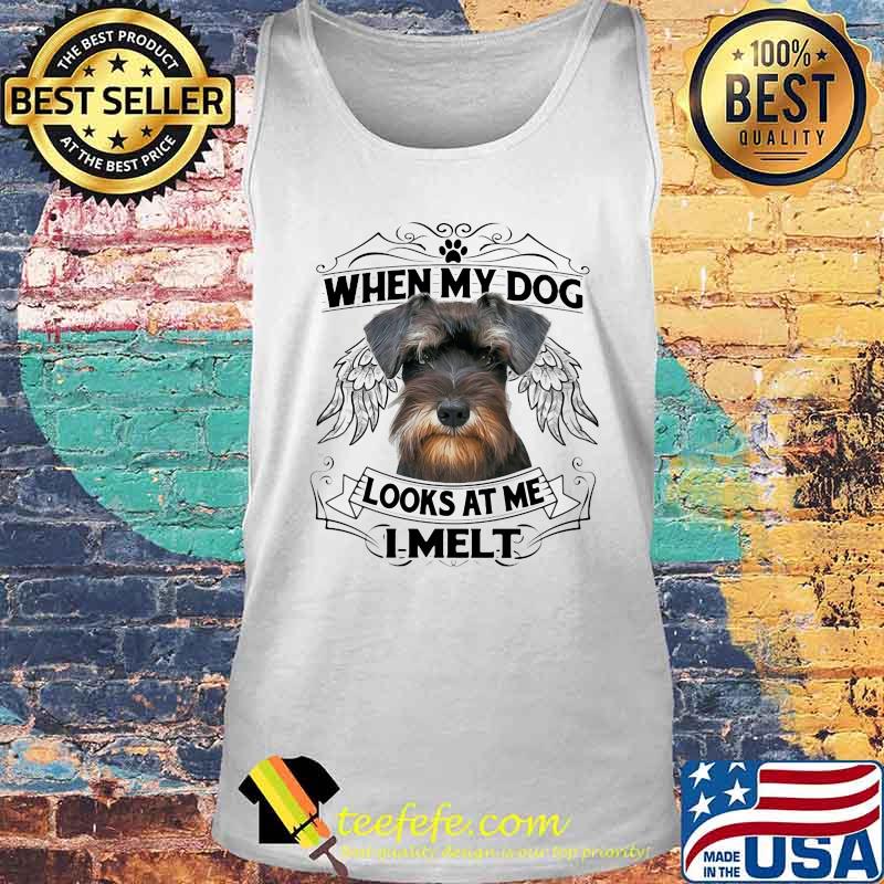 Yorkie when my paw dog looks at me i melt s Tank top Yorkie when my paw dog looks at me i melt s Tank top
