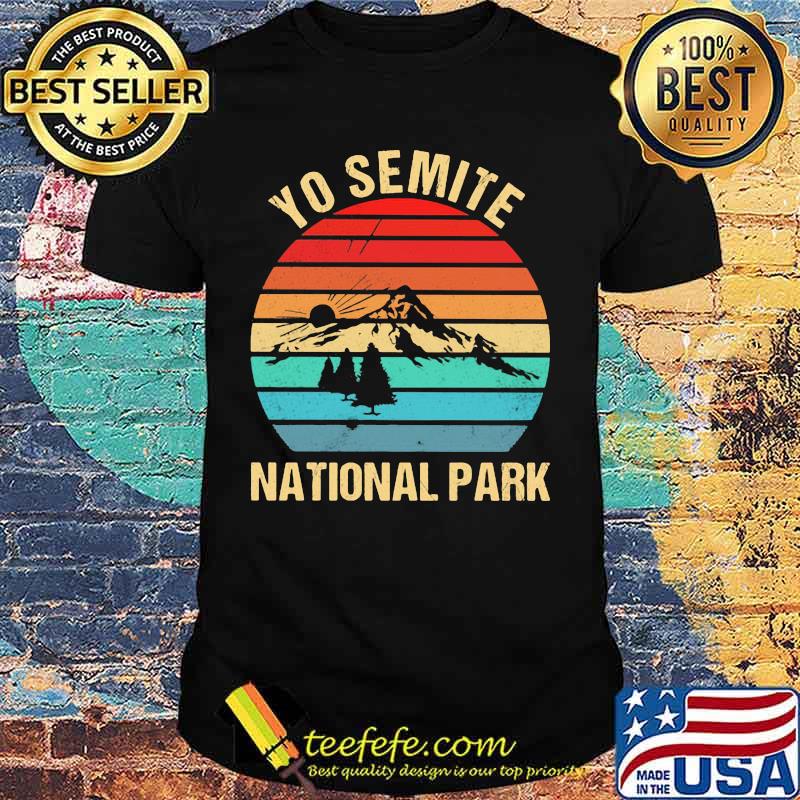 Yosemite national park vintage retro shirt