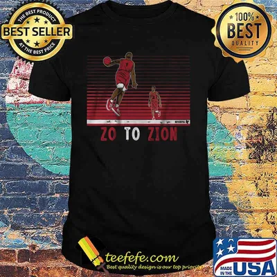 Zion williamson Zo to zion nba basketball shirt
