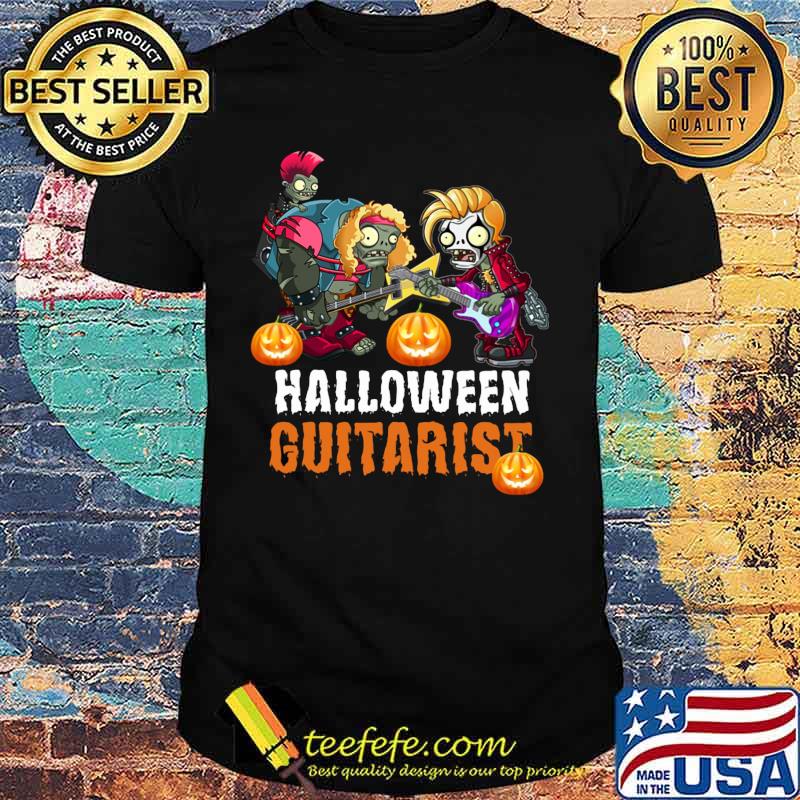 Zombie play guitar Halloween Guitarist shirt