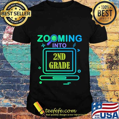 Zooming Into 2nd Grade Virtual Back to School second grade T-Shirt