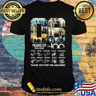 06 years of 2014 2020 the 100 thank for the memories signatures shirt