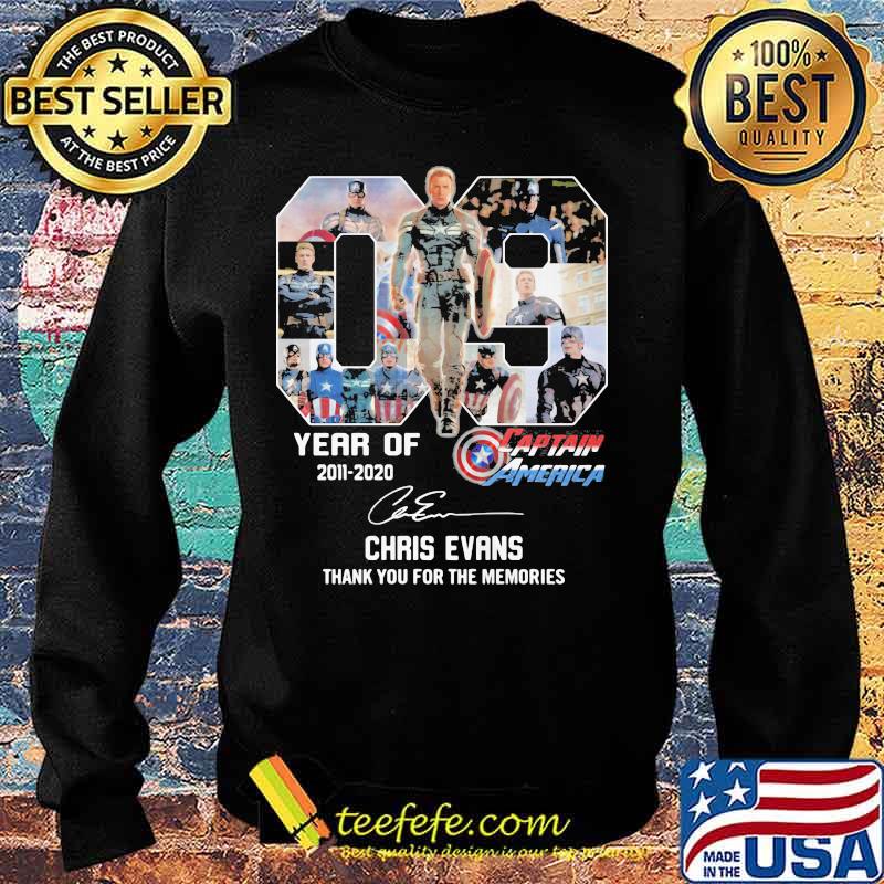 09 year of 2011 2020 captain america chris evans thank for the memories signatures s Sweater 09 year of 2011 2020 captain america chris evans thank for the memories signatures s Sweater