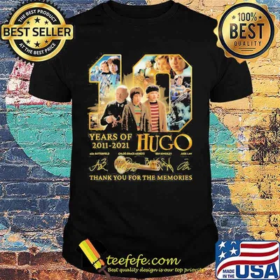 10 years of 2011 2021 hugo thank for the memories signatures shirt