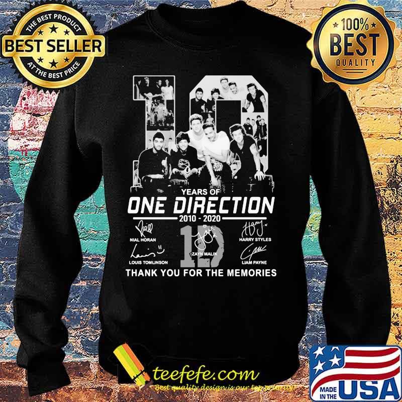 10 years of one direction 2010 2020 thank for the memories signatures s Sweater 10 years of one direction 2010 2020 thank for the memories signatures s Sweater