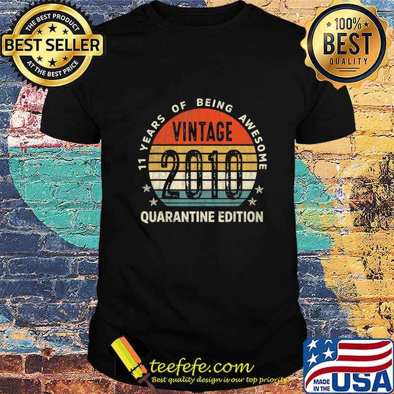 11th Birthday Retro Limited Edition 2010 Quarantine B-day T-Shirt