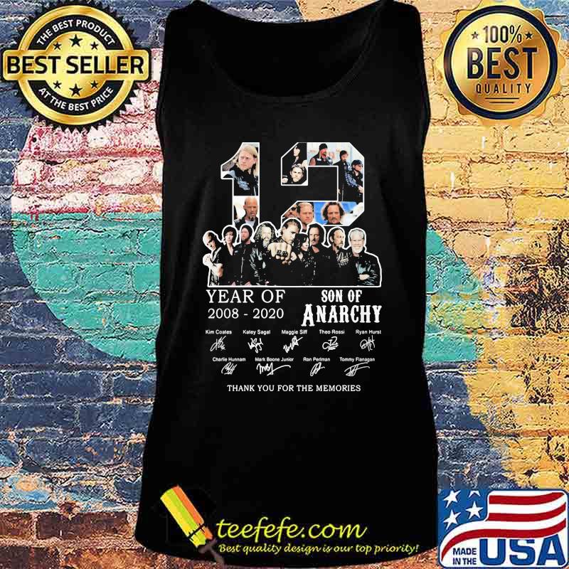 12 year of 2008 2020 son of anarchy thank for the memories signatures s Tank top 12 year of 2008 2020 son of anarchy thank for the memories signatures s Tank top