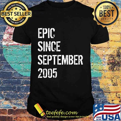 15th Birthday Gift For Boys Girls Born In September 2005 Premium T-Shirt