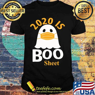 2020 is Boo Sheet T-Shirt Ghost in Mask Halloween T-Shirt