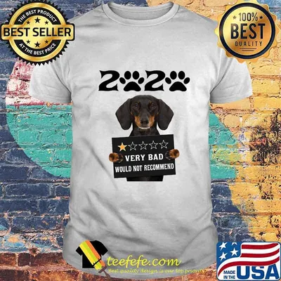 2020 very bad would not recommend 1 star paw dachshund shirt
