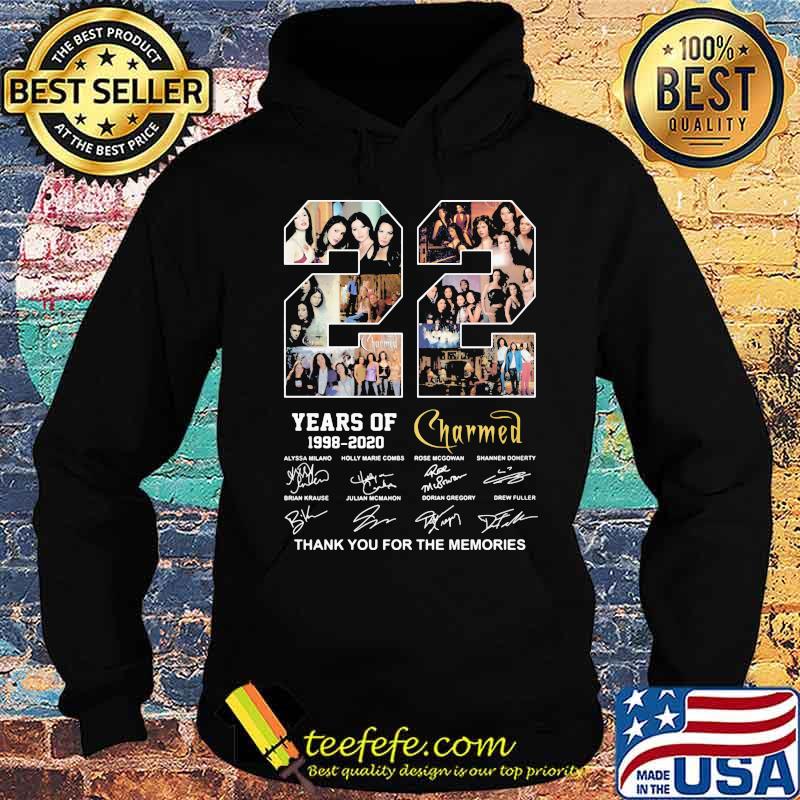 22 years of 1998 2020 charmed thank you for the memories signatures s Hoodie 22 years of 1998 2020 charmed thank you for the memories signatures s Hoodie