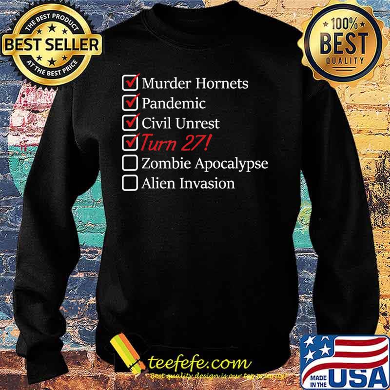 27th Birthday Gift - 27 Years Old - Funny 2020 - Quarantine T-Shirt Sweater 27th Birthday Gift - 27 Years Old - Funny 2020 - Quarantine T-Shirt Sweater