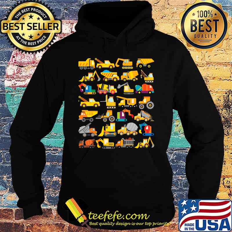 28 Types of Construction Excavator Bulldozer Truck Crane T-Shirt Hoodie 28 Types of Construction Excavator Bulldozer Truck Crane T-Shirt Hoodie