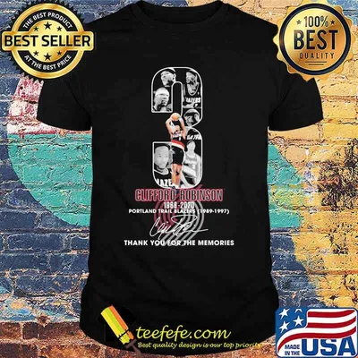 3 clifford robinson 1966 2020 portland trail blazers thank you for the memories signature shirt